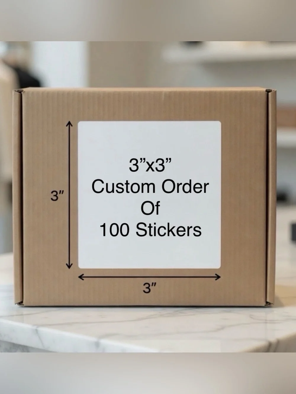 Custom Stickers Set of 3”x3”-100ct. New